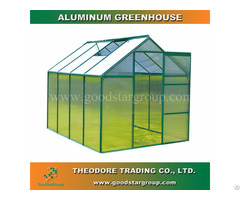 Aluminum Hobby Greenhouse 8x6ft Green Color Backyard Ourdoor Portable Kitset Building