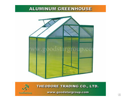 Aluminum Hobby Greenhouse 4x6ft Green Color Backyard Ourdoor Portable Kitset Building