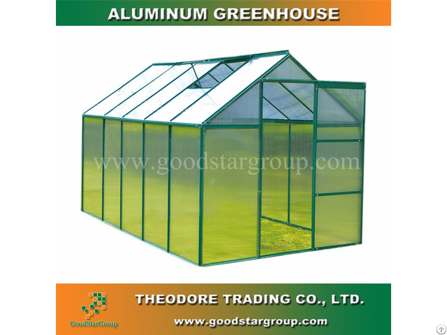 Aluminum Hobby Greenhouse 10x6ft Green Color Backyard Ourdoor Portable Kitset Building