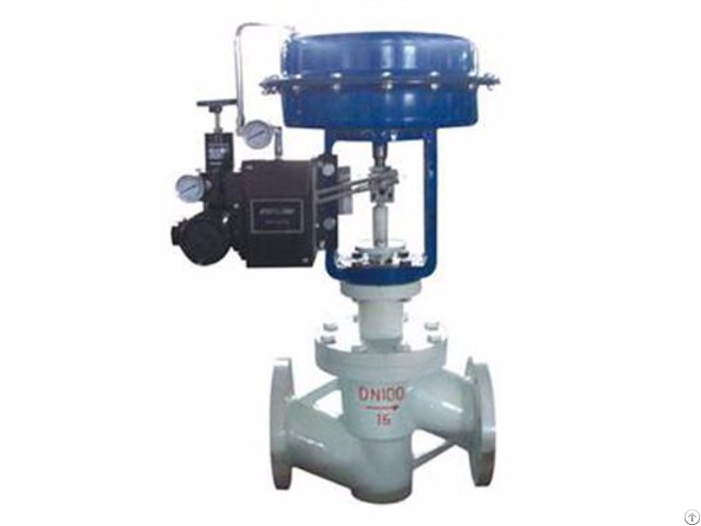 Zjhpf Fluorine Lined Single Seat Control Valve