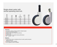 Single Wheel Central Locking Casters