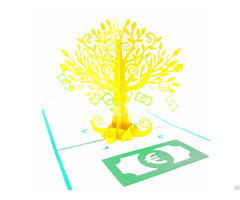 Money Tree 3d Pop Up Greeting Card