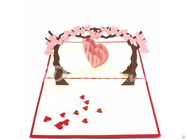 Love Tree 3d Pop Up Valentine Card