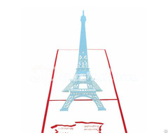 Eiffel Tower 1 3d Pop Up Greeting Card