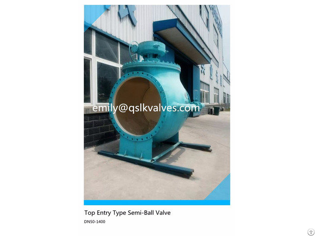 Top Entry Type Double Eccentric Semi Ball Valve For Sewage Water Treatment