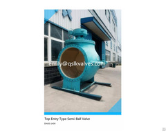 Top Entry Type Double Eccentric Semi Ball Valve For Sewage Water Treatment