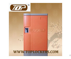 Triple Tier Storage Lockers Abs Plastic Orange Color