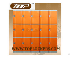 Triple Tier Abs Plastic Cabinets Orange Color