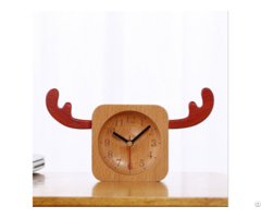 Fashion Design Wooden Desktop Clock Home Decorate