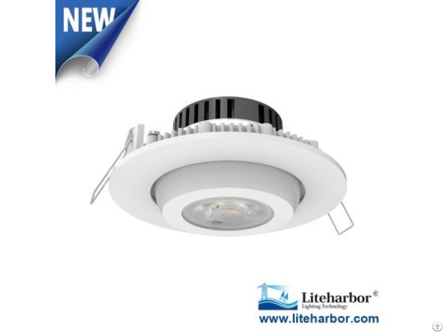 Recessed Mount Round Gimbal 4 Inch Led Downlight Retrofit