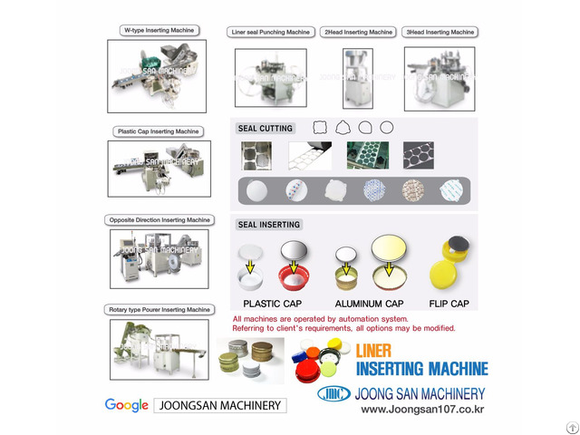 Liner Seal Inserting And Cap Lining Machine