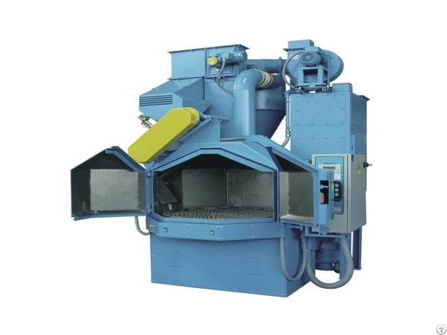 Rotary Table Shot Blasting Machine For Metal Polishing