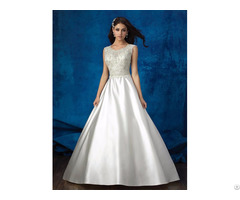 Custom Made Elegant Mermaid Wedding Dress With Lace Beading For Bridal
