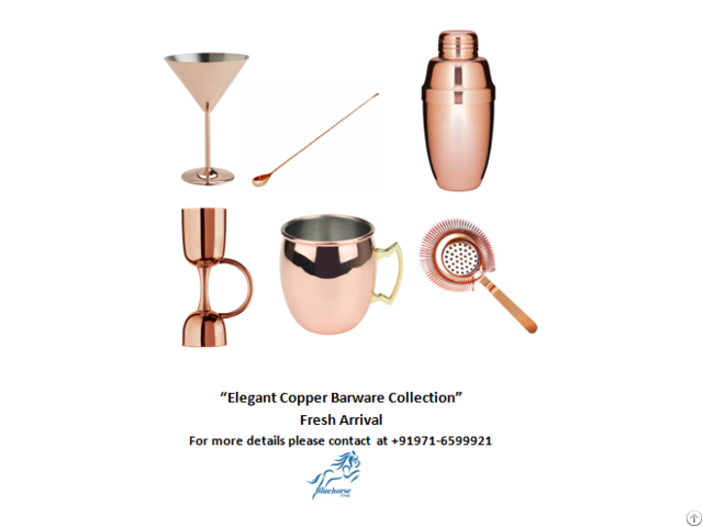 Elegant Copper Collection-bar Ware