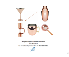 Elegant Copper Collection-bar Ware