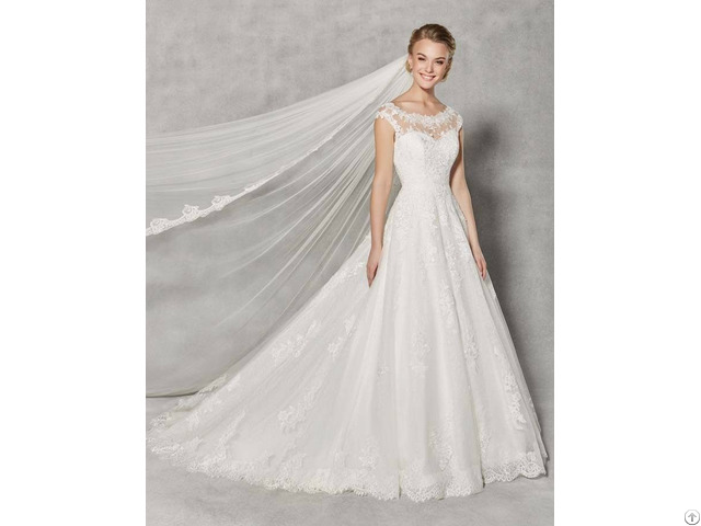 Spring Elegant Wedding Dress A Line