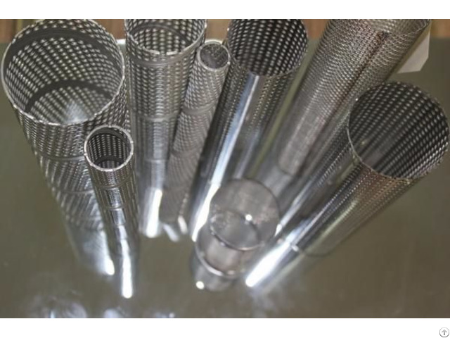 Perforated Steel Round Tube For Filters