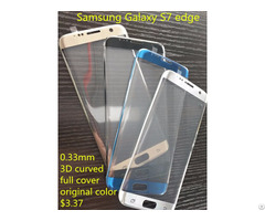 3d Curved Full Cover 9h Tempered Glass Screen Protector For Samsung S7 Edge