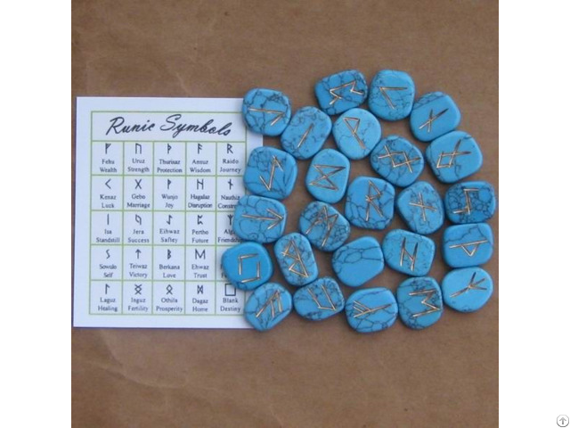 Rune Stone Set Turquoise