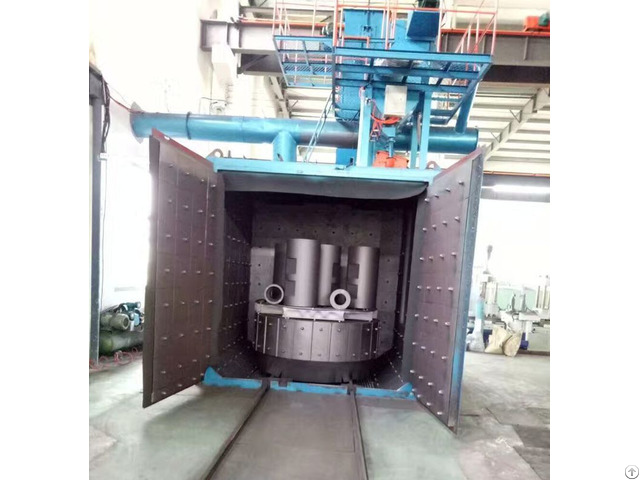 Swing Table Shot Blasting Machine For Iron