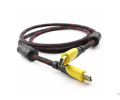 Nylon Braid Magnet Ring Gold Plated Connectors 2k 4k 60hz Hdmi Male Cable
