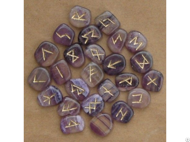 Highly Polished Crystal Rune Stones