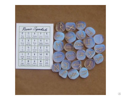 Wholesale Gemstone Opalite Rune Set