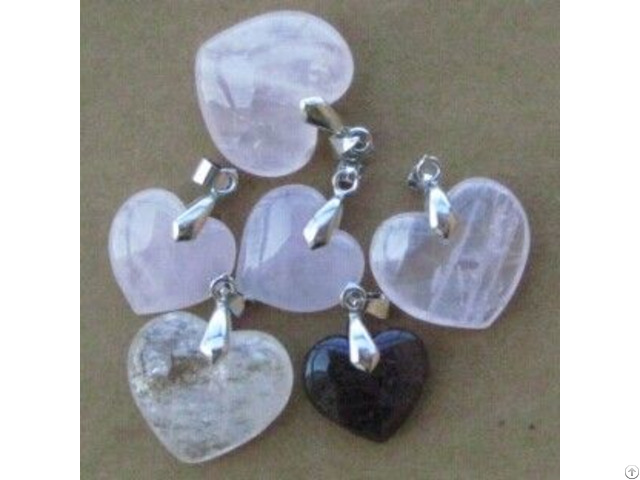 Wholesale Gemstone Hearts Pendants