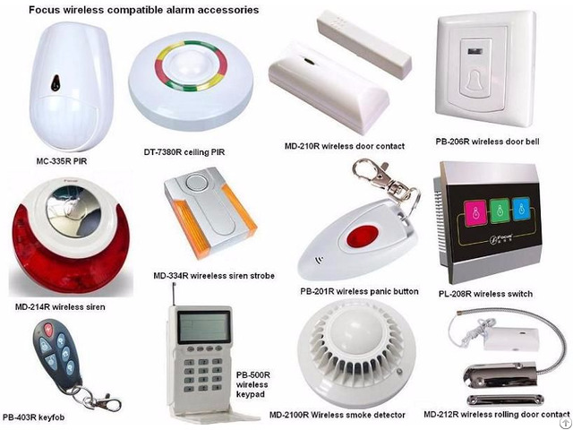 Wireless Glass Break Detector Focus Brand Alarm Control Panel