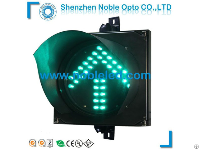 Road Safety Directional Led Arrow Warning Traffic Light In Green Color