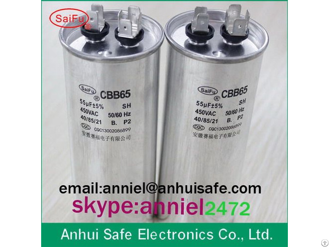 Ac Motor Run Air Conditioner Compressor Cbb65 100uf Sh Oil Capacitor