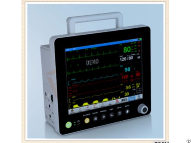 Manufacturer 12 1 Inch Portable Parameter Patient Monitor With Accessories Box