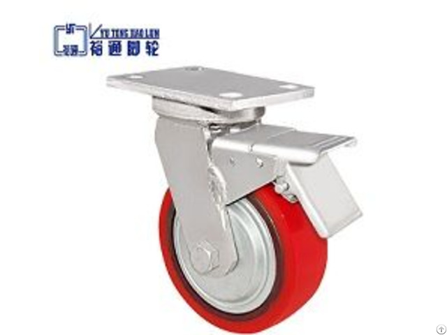 Pu Brake Caster