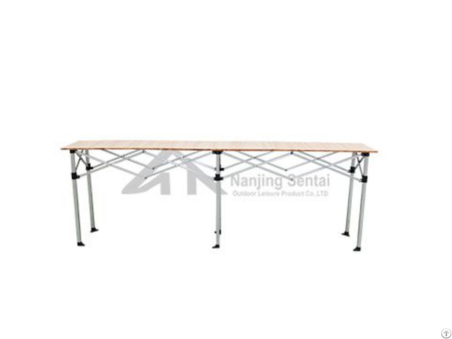 Folding Table With Wooden Top