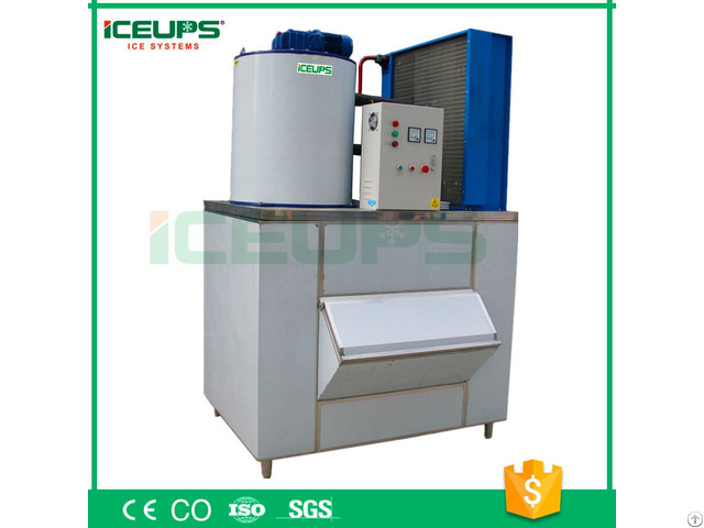 Flake Ice Making Machine 2000kg Day With Ce Approved Plc Control System Made In China
