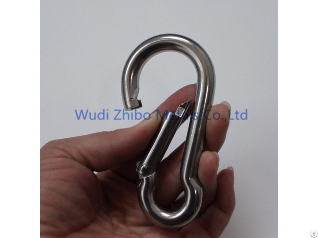 High Quality Custom Stainless Steel Carabiner Snap Hook With Eyes Hc Is009