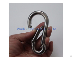 High Quality Custom Stainless Steel Carabiner Snap Hook With Eyes Hc Is009