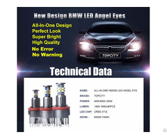 Topcity New Design All In One H8 Led Angel Eyes
