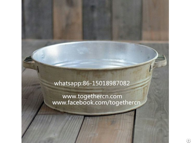 Sell Baby Photo Props Rustic Metal Bowl