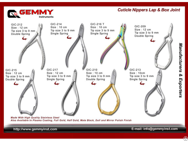 Cuticle Nipper Lap Joint