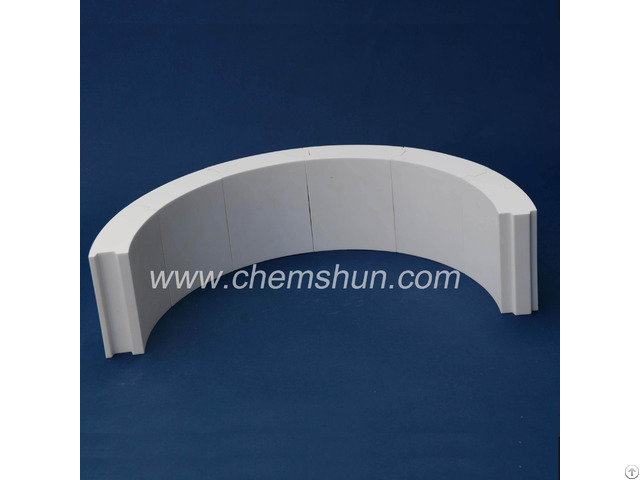 Wear Resistant Alumina Ceramic Liner For Pipeline 92 Percent 95 Percent Al2o3