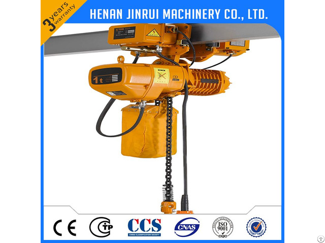 Mobile Chain Hoist 1 Ton With Double Speed