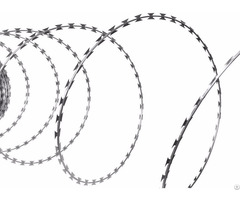 Spiral Razor Wire Unclipped Form For Perimeter Protection