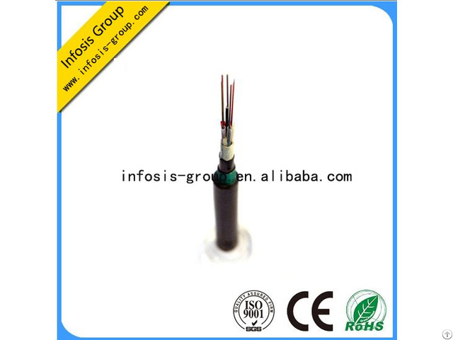 Multi Mode Double Sheath Armored Central Loose Tube Fiber Optic Cable Gyfxty53