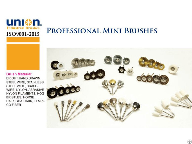 Union Mini Brushes With 3mm Shank