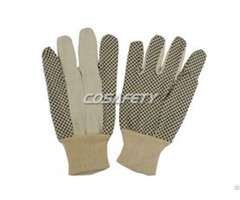 Pvc Polka Dots Cotton Gloves 6008