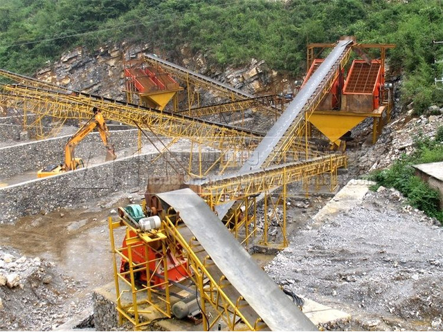 500tph Rock Crushing Production Line For Gravel In Road Construction