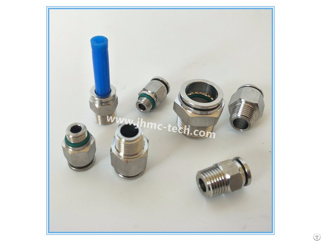 Stainless Steel Straight Male Pneumatic Fittings