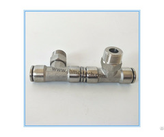 Stainless Steel Tee Male Pneumatic Fittings