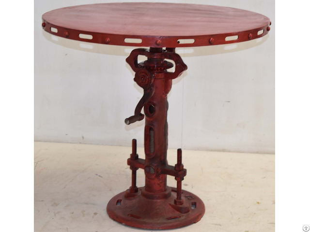 Industrial Crank Jack Round Table